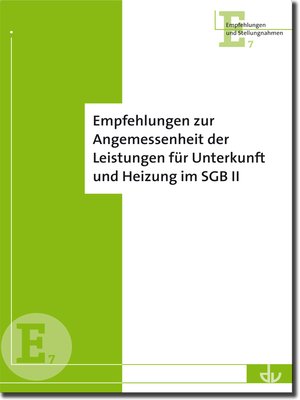 cover image of Empfehlungen zur Angemessenheit von Leistungen für Unterkunft und Heizung im SGB II